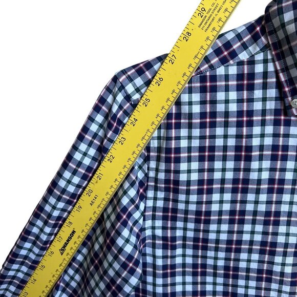 Vineyard Vines Mens S Gingham Pink Blue Green Classic Fit Tucker Shirt Preppy - Picture 10 of 13
